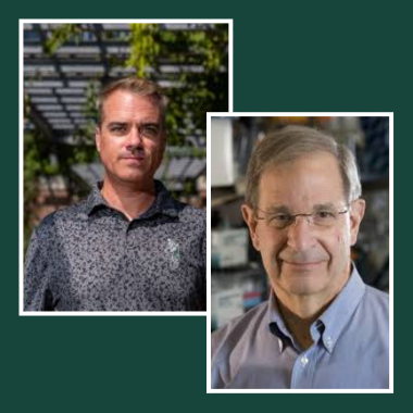 Pictures of Robert Quinn and James Tiejde are shown against a dark green background. 