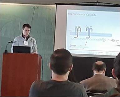 Lucas presenting his work at the IPSTP retreat at MSU